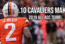 UVA Football Places 10 on All-ACC Teams