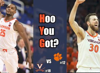 Hoo You Got? #18 UVA Faces off Against #12 Clemson