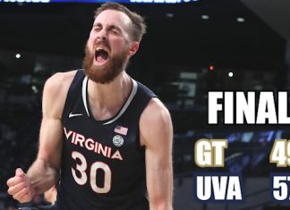 Virginia Overcomes Slow Start to Defeat Georgia Tech, 57-49