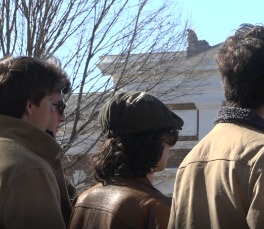 Timothee Chalamet as Bob Dylan Lookalike Contest